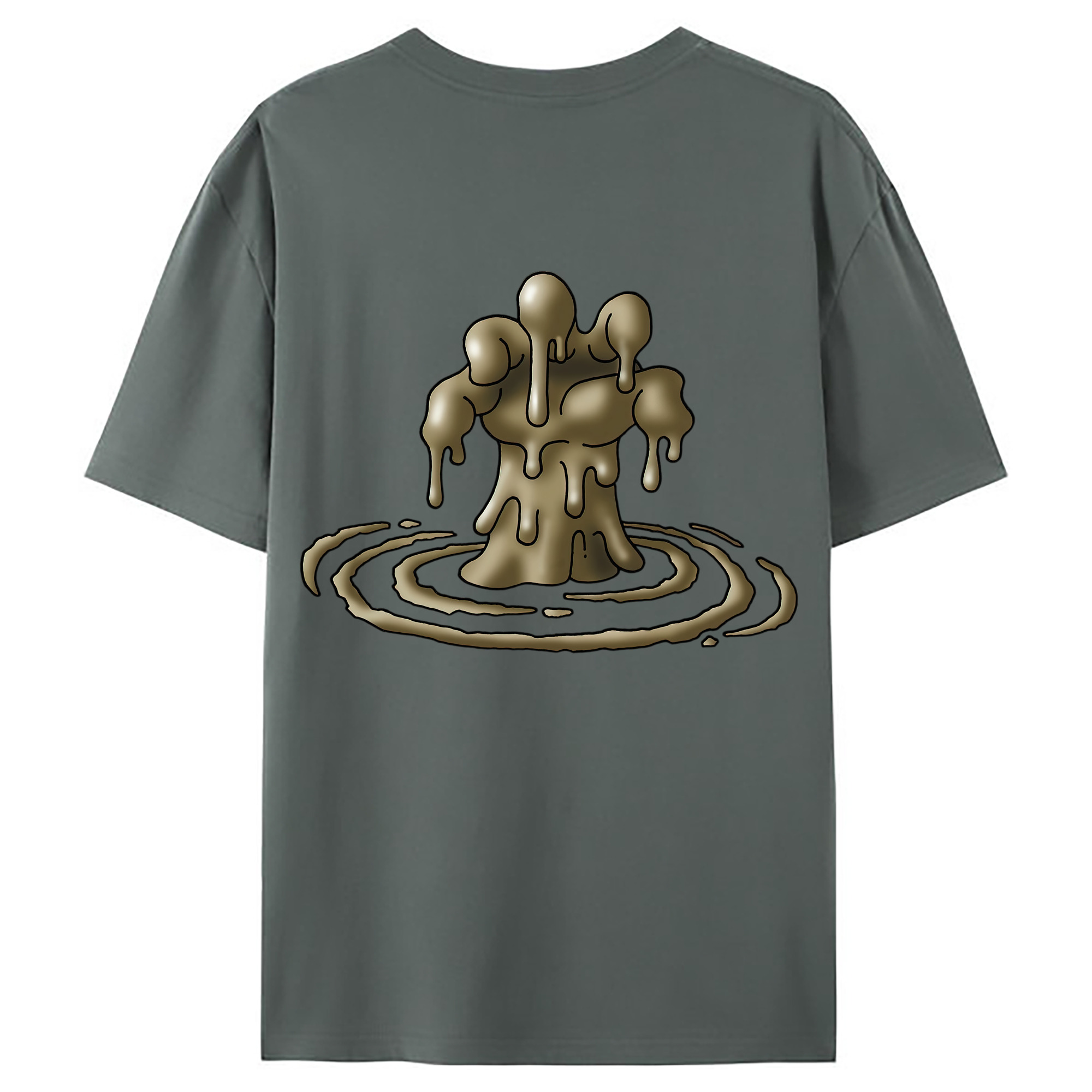 （画像用） ドラゴンクエスト Doragon Kuesuto Dragon Quest 綿100％ メンズ半袖Tシャツ（バックプリント） 通気性